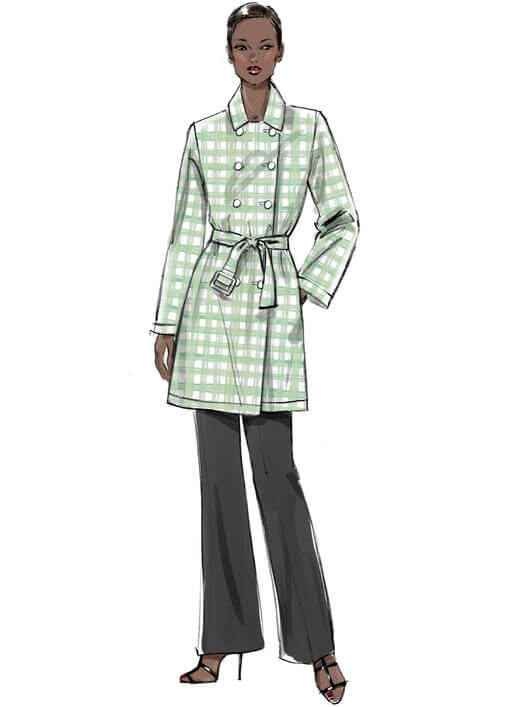 Vogue Patterns V9367 Misses' Coat and Belt