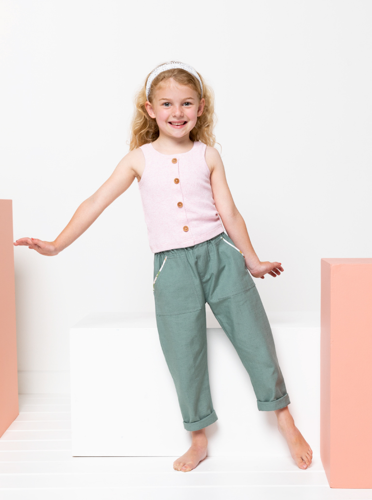 Style Arc Bobby Kids Woven Pant Sewing Pattern