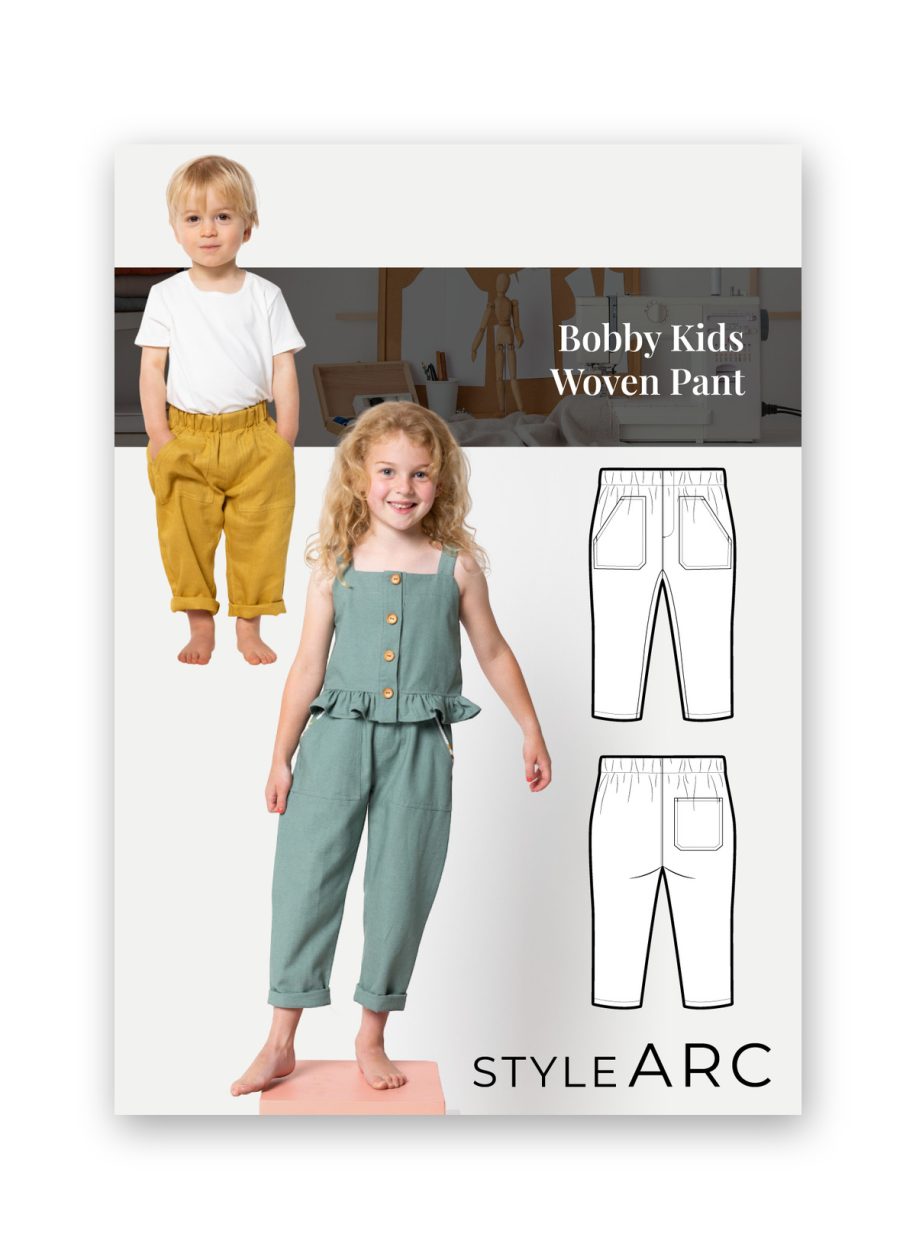 Style Arc Bobby Kids Woven Pant Sewing Pattern