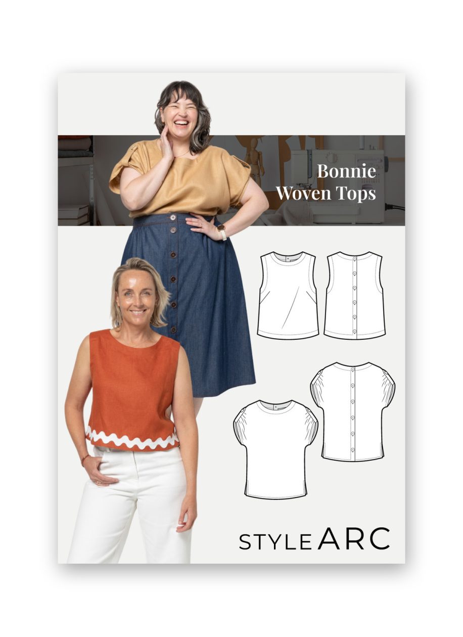 Style Arc Bonnie Woven Tops Sewing Pattern