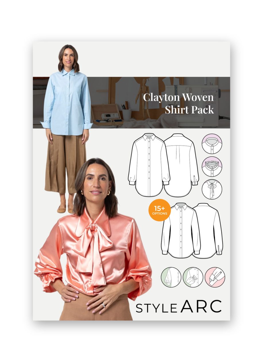 Style Arc Clayton Woven Shirt Pack Sewing Pattern