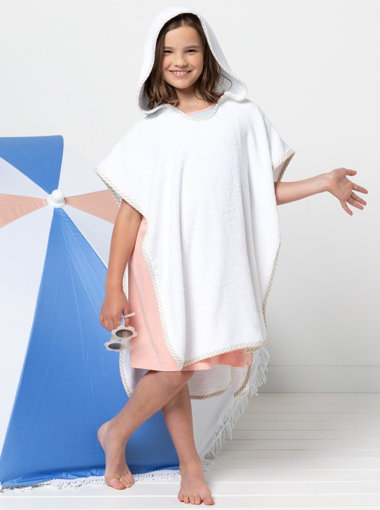 Style Arc Coral Kids Hooded Towel Sewing Pattern