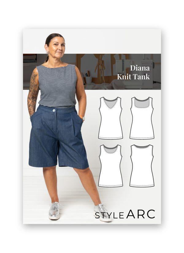 Style Arc Diana Knit Tank Sewing Pattern