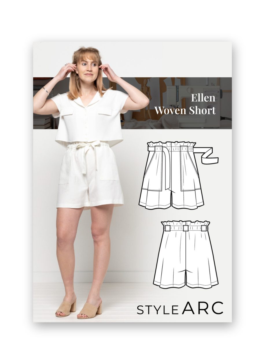 Style Arc Ellen Woven Short Sewing Pattern