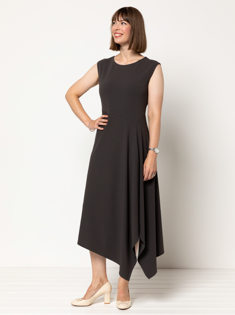 Style Arc Elley Designer Knit Dress Sewing Pattern