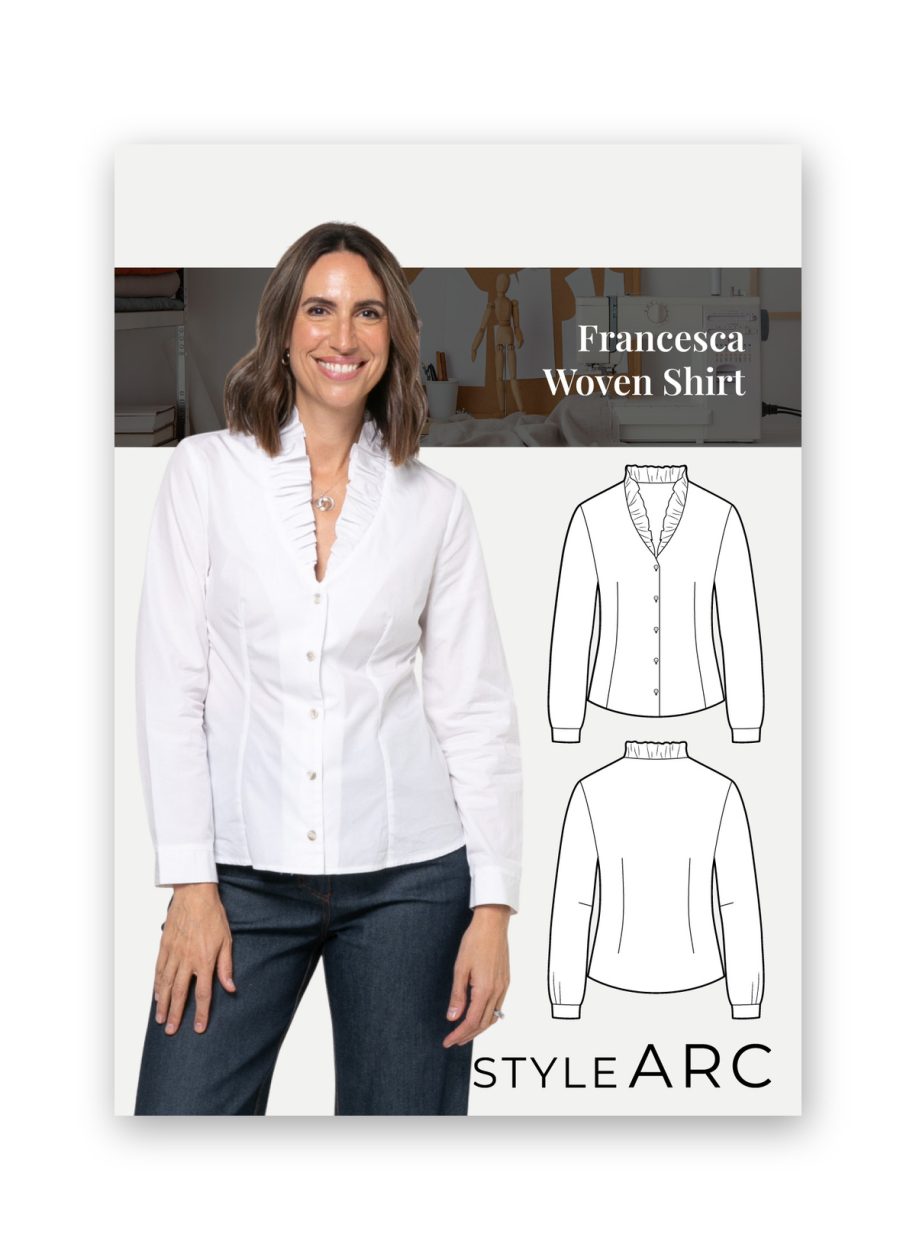 Style Arc Francesca Woven Shirt Sewing Pattern