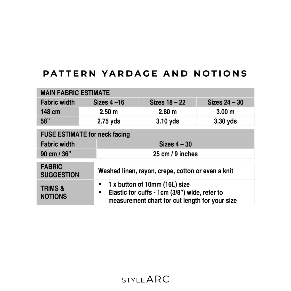 Style Arc Hope Woven Dress Sewing Pattern