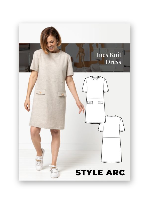 Style Arc Ines Knit Dress Sewing Pattern