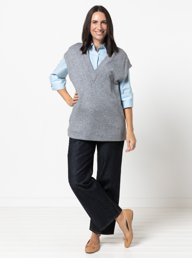 Style Arc Keith Knit Vest Sewing Pattern