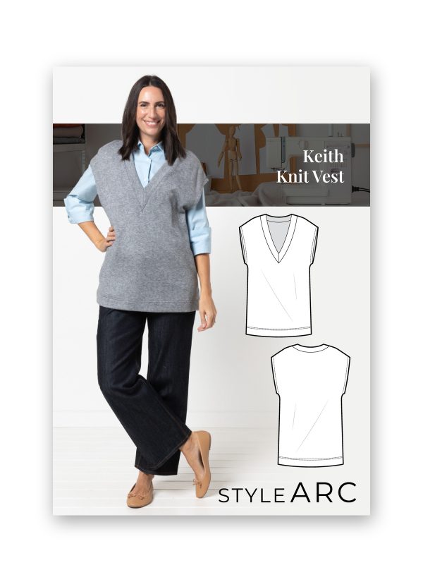 Style Arc Keith Knit Vest Sewing Pattern