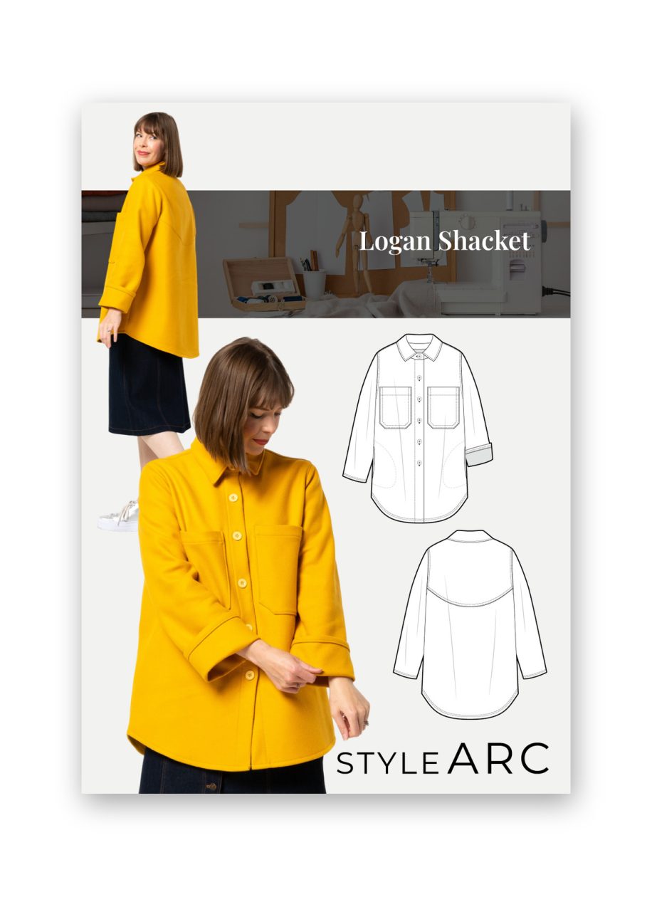 Style Arc Logan Shacket Sewing Pattern
