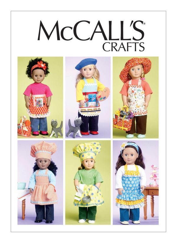 McCall's Sewing Pattern M6451 Hobby Outfits and Cat for 18" Doll