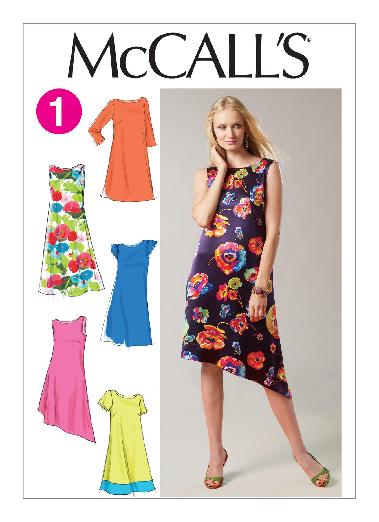 McCall’s Sewing Pattern M6465 Misses’ Pullover Dresses