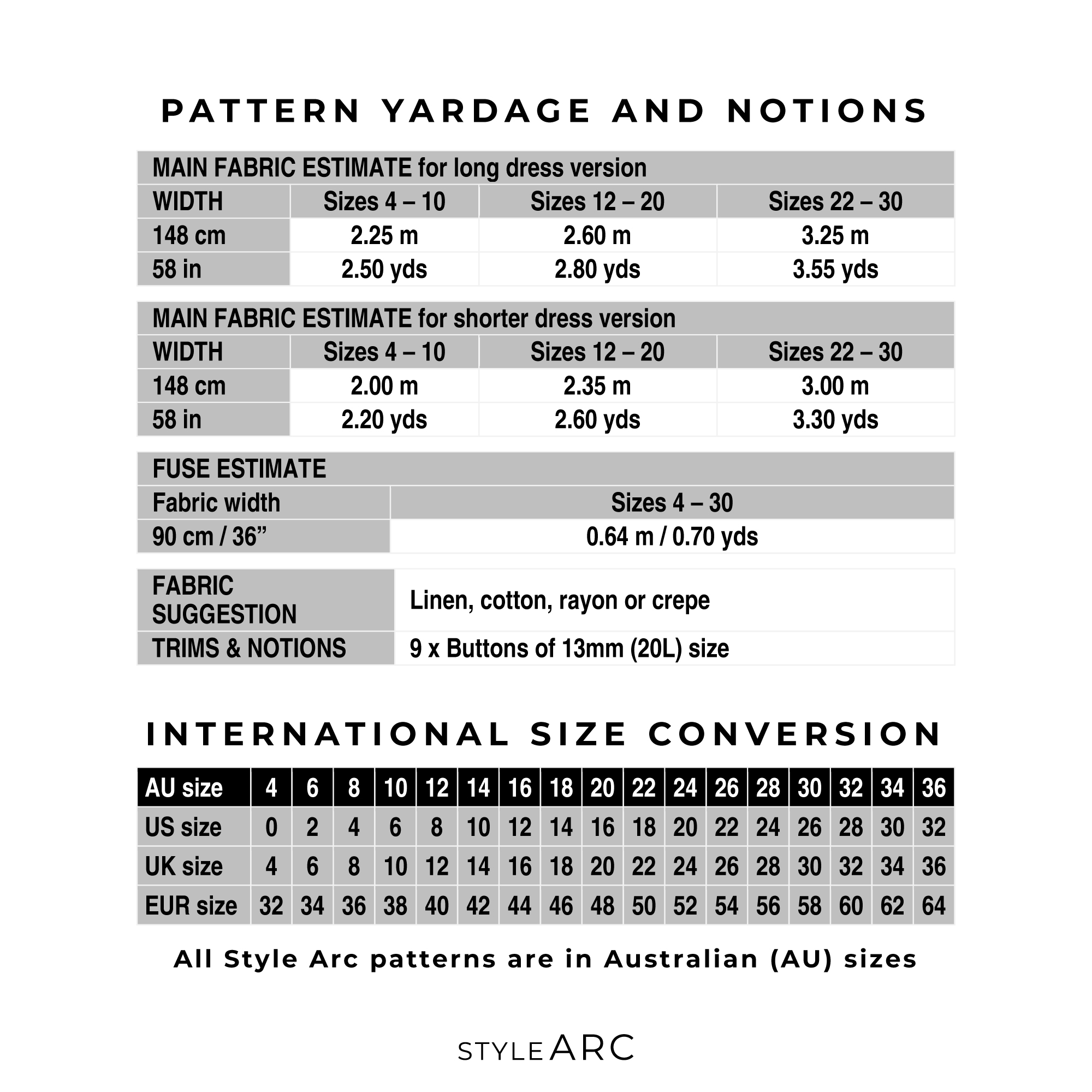 Style Arc Palmer Woven Dress Sewing Pattern