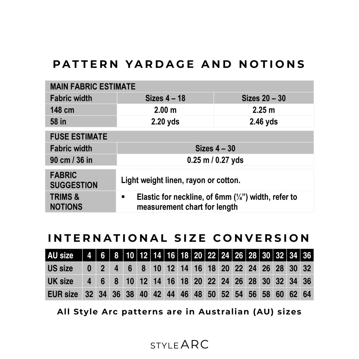 Style Arc Reynolds Woven Top Sewing Pattern