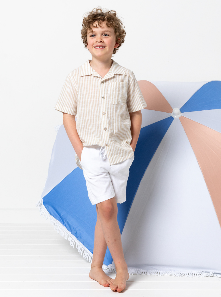 Style Arc Rhys Kids Overshirt Sewing Pattern