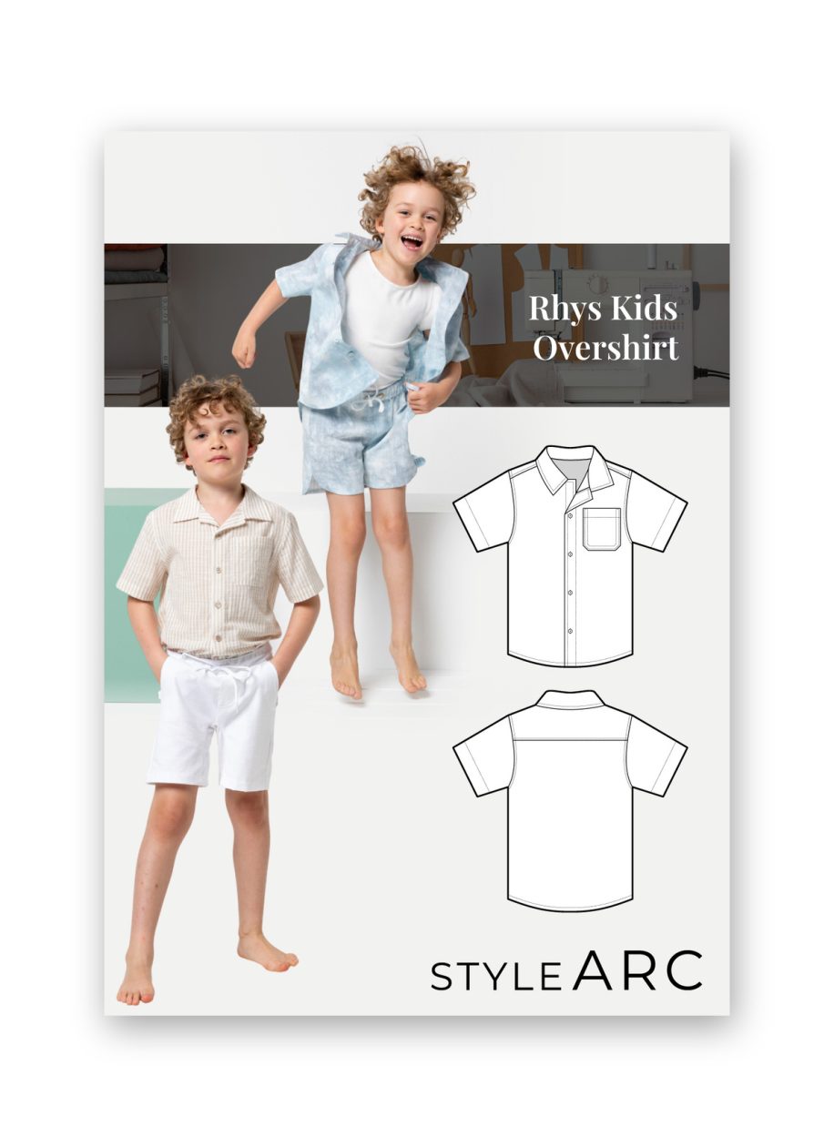 Style Arc Rhys Kids Overshirt Sewing Pattern