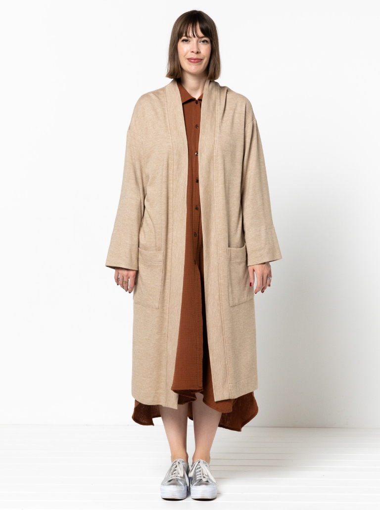 Style Arc Sigrid Knit Coat Sewing Pattern