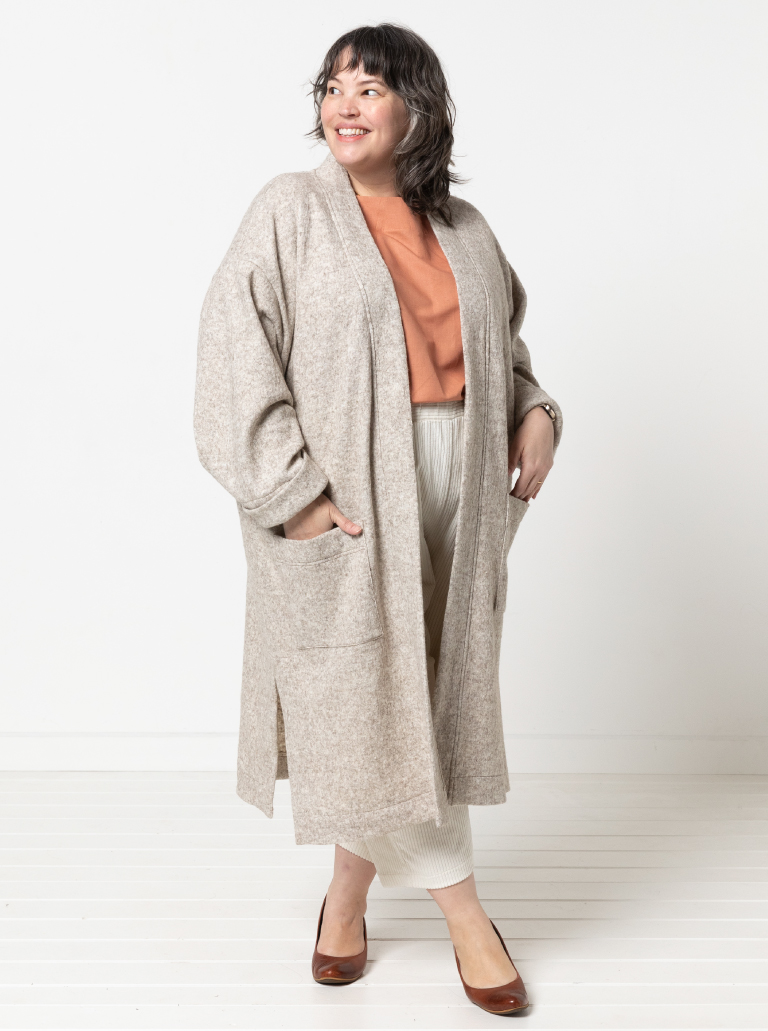 Style Arc Sigrid Knit Coat Sewing Pattern