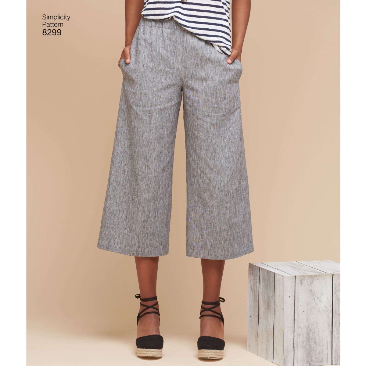 Simplicity Pattern 8299 Misses' Skirts or trousers in various lengths