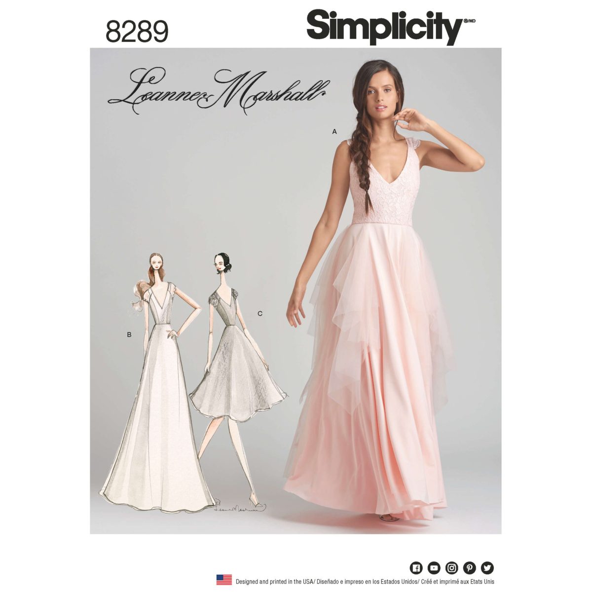 Simplicity Pattern 8289 Misses' Special Occasion Dresses