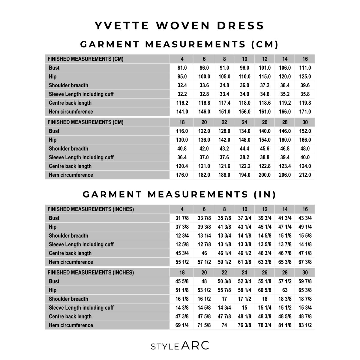 Style Arc Yvette Woven Dress Sewing Pattern