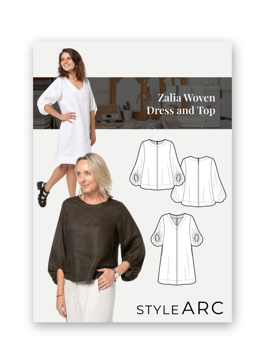 Style Arc Zalia Woven Top and Dress Sewing Pattern